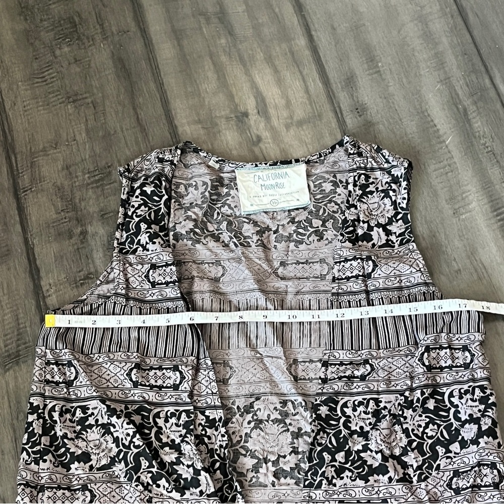 California Moonrise Boho Floral Vest - Size Small - Picture 9 of 14